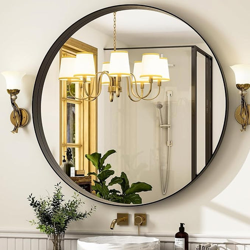 24 Inch Round Bathroom Mirror - Image 2
