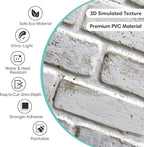 Commomy 3D Faux Brick Peel and Stick Tiles - Image 4