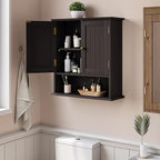 Smuxee Brown Bathroom Cabinet Wall Mounted, Small Medicine Cabinet - Image 2