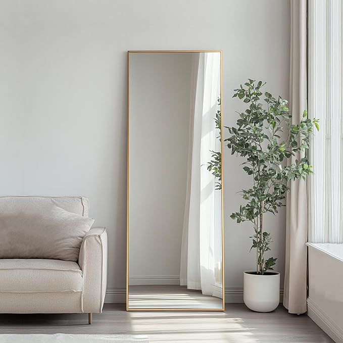 Sunniry Gold Full Length Mirror 56x18 inch, Standing Mirror Full Length - Image 5