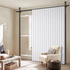 100% Blackout Room Divider Curtains Sets White W100 x L84 in 1 Panel No Drill - Image 7