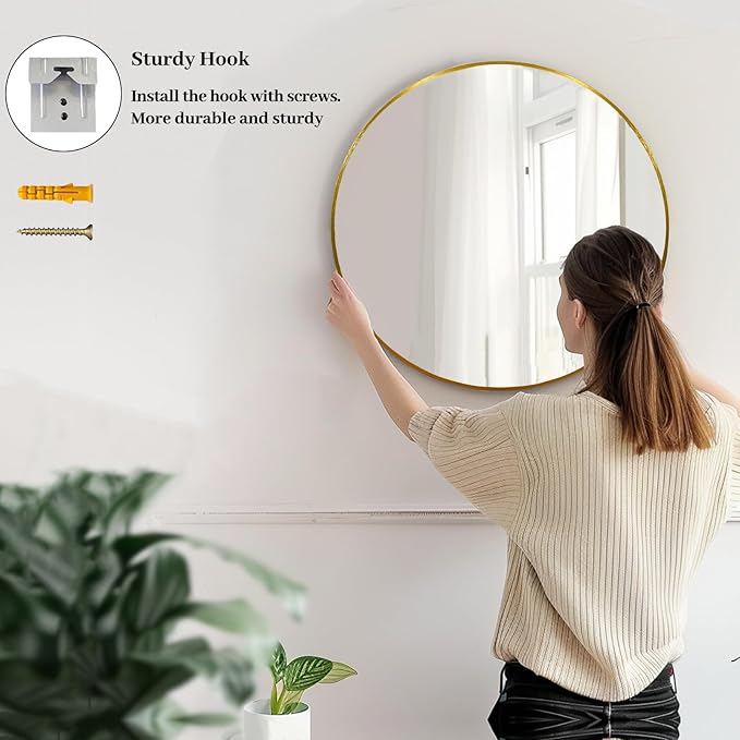 Sunniry Round Mirror 18 inch - Image 5