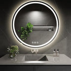 LED Bathroom Mirror 36 Inch Round Bathroom Mirror by WISSMILESHOME