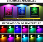 3 Pack Picture Lights for Wall, 13 RGB Color Rechargeable Battery Operated wall - Image 6