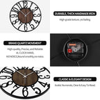 Large Wall Clock for Living Room Decor, 16 Inch Non Ticking Silent, Battery - Image 7