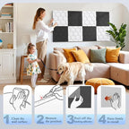 12Pack Acoustic Wall Panels, Honeycomb Self-Adhesive Sound Proof Foam Panels - Image 7