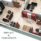 NICETOWN Privacy Room Divider Curtain Screen Partitions, Sound Blocking - Image 5