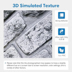 COMSTICKC 3D Gray Faux Brick Wall Panel, Peel and Stick Wall Covering, Not Real - Image 3