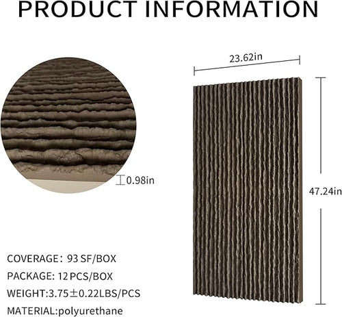 3D Faux Stone Wall Panels, Lightweight & Waterproof Accent Marble Flowing Stone - Image 2