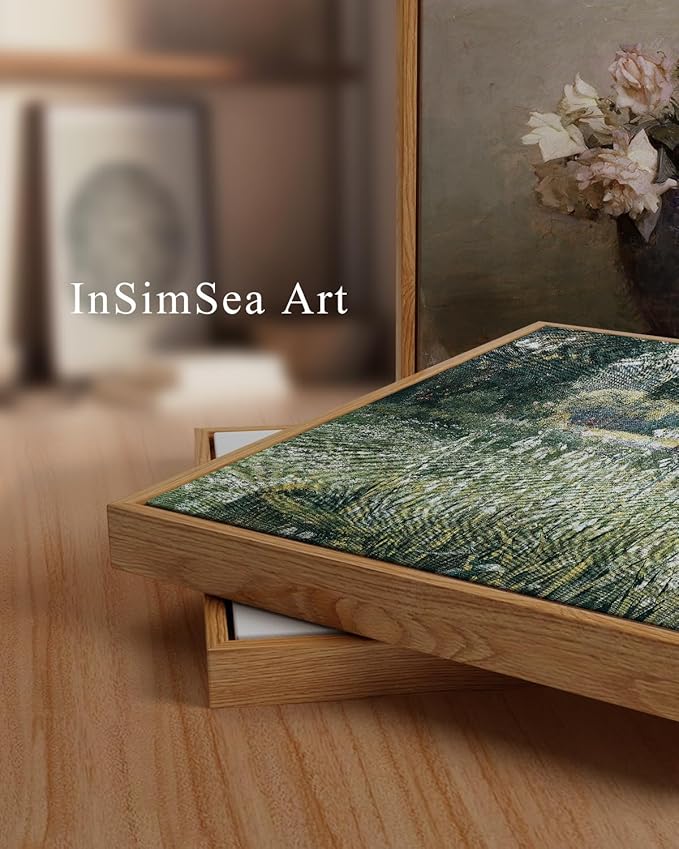 InSimSea Framed Canvas Wall Art Vintage Decor, Landscape Wall Art Home Decor - Image 5