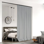 Room Divider Curtains for Ceiling Track Rod, 12.5 ft Wide x 7 ft Tall, 1 Panel - Image 2