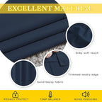 NICETOWN Navy Blue Blackout Room Divider Curtains 144 inch Length, Grommet - Image 5