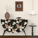 Pink White Rose Peony Wallpaper Peel and Stick Black Floral 17.5in x 393in - Image 4