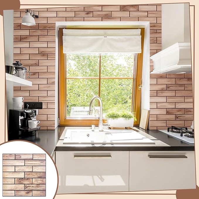 12PCS 3D Wall Panels Peel and Stick Foam Faux Brick Wall Panels, Self-Adhesive - Image 7