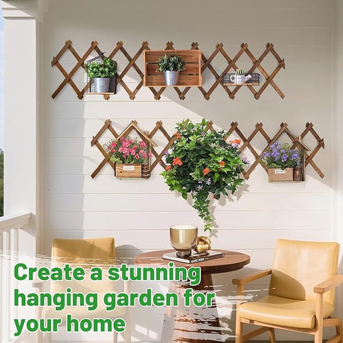 4Packs 13x78in Expandable Wood Wall Trellis - Image 2