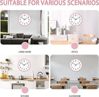 HZDHCLH Wall Clock Silent Wall Clocks Battery Operated 10 Inch Modern Non - Image 4