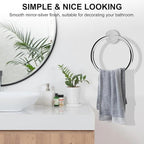 SetSail Towel Holder for Bathroom Wall Stainless Steel Hand Towel Ring Heavy - Image 6