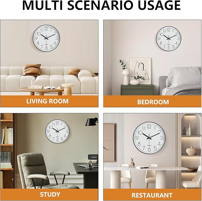 Modern Silent Wall Clock - Image 8