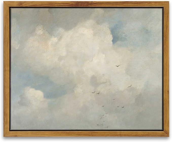 InSimSea Framed Canvas Wall Art Vintage Decor, Home Decor Classical Oil by InSimSeaArt