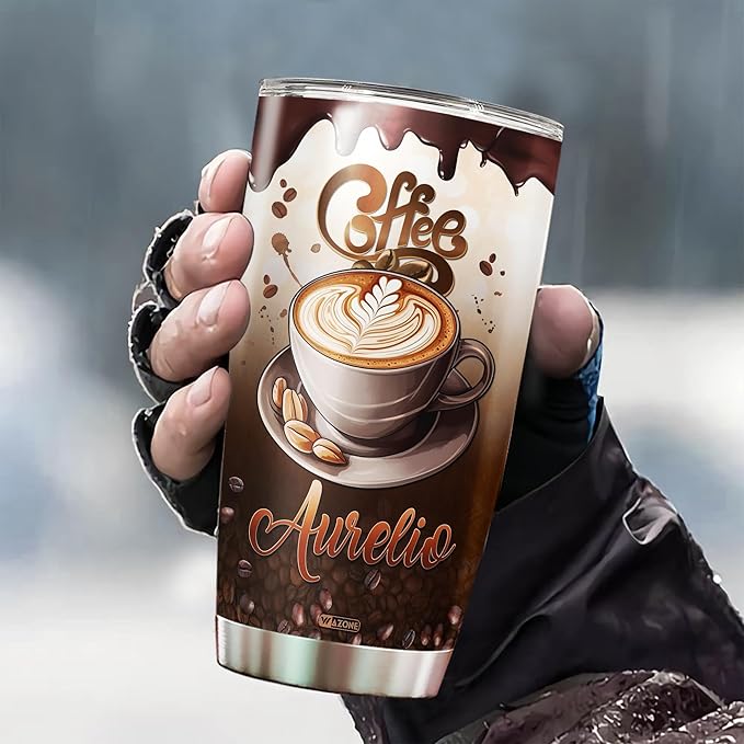 WAZONE Personalized Tumbler With Name 20oz 30oz Shh My And I Are Having A Moment Travel Mug Funny Customized Gifts For Cat Lovers Men Women Birthday Present Cute Animal Insulated Cup