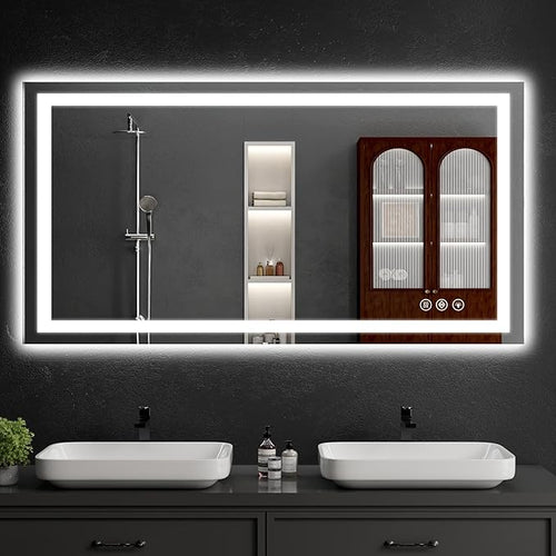 50"x30" LED Bathroom Mirror by WISSMILESHOME