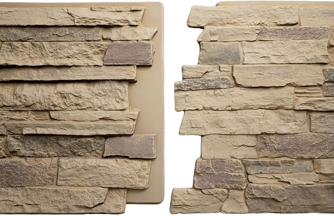 EverStone Acadia Ledge Faux Stone Panel, Adobe Color - Image 8