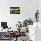 OIQArtOIQ Vintage Landscape Canvas Wall Art Framed Natural Scenery Painting - Image 4