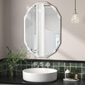 Bathroom Mirrors for Over Sink, Round Frameless Mirrors for Wall, 20x30 Inch by JACUKO