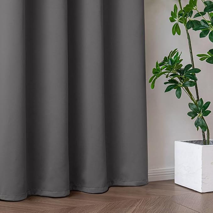 IGEMAEVE Blackout Sliding Door Curtains 84 Inch Length, Extra Wide Room Divider - Image 7