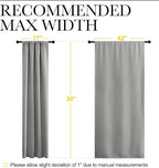 NICETOWN 2 Panels Blackout Curtains, Rod Pocket Thermal Insulated Drapes - Image 6