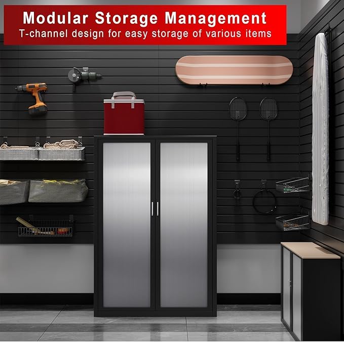 4 x 8 FT Slatwall Panel Garage Wall Organizer, Heavy Duty Slat Wall Paneling - Image 7