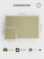 Bumusty Large Cork Board Alternative-36 x 24" Felt Bulletin Board Tiles - Image 2