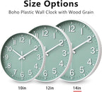 HZDHCLH Wall Clocks Battery Operated, Wall Clock Green, 14 inch Wall Clock - Image 5