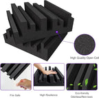 TroyStudio Thick Acoustic Foam Panels, Dense Soundproof Padding Tile, Recording - Image 4
