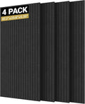 TONOR 4 Pack Large Acoustic Panels, 47.2" X 23.6" X 0.35" Acoustical Wall Panel by TONOR