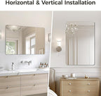 USHOWER Frameless Bathroom Mirror - Image 6