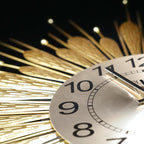 27" Gold Mid Century Modern Wall Clock，Battery Operated Decorative Decorative - Image 2