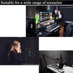 2 Pack Sound Proof Foam Panels for Walls, High Density Fire Resistant - Image 4