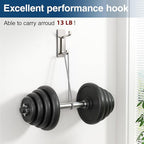 pickpiff Wall Hooks for Coat and Towel: 13LB Strong Adhesive Door Hanger Stick - Image 3