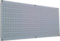 Wall Control Pegboard 16in x 32in Horizontal Grey Metal Pegboard Tool Board by Wall+Control