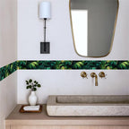 Tropical Leaf Wallpaper Border 196x4 Inch Peel and Stick Wall Border Self - Image 3