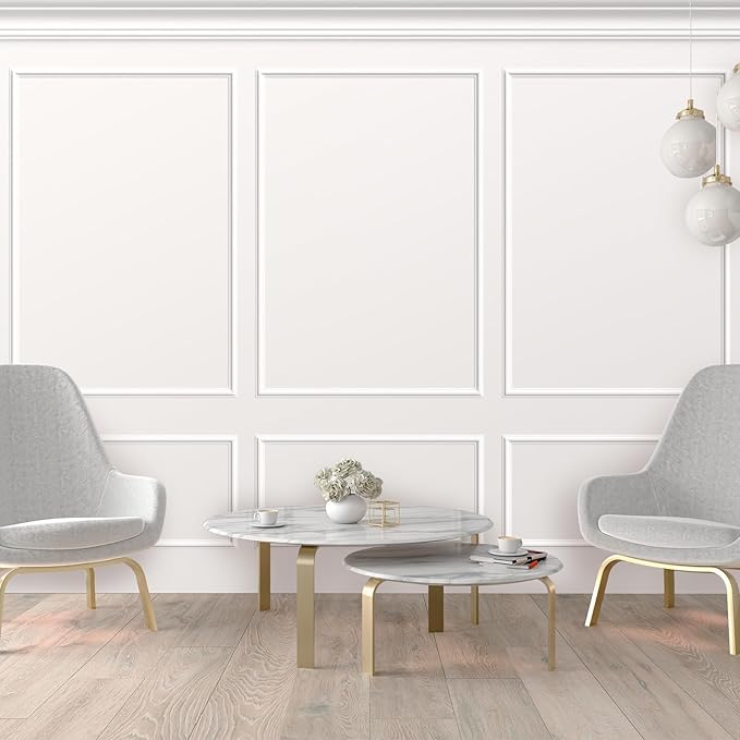 Pangda Peel and Stick Wall Molding Kit, 3D Premade Accent Molding Wainscoting - Image 5