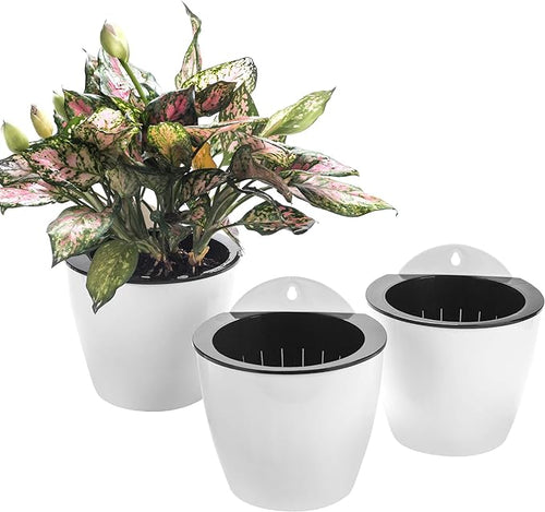 3 Pack Self Watering Wall Hanging Planter Pots Vertical Garden Window Hang by OrimercGarden