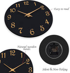 Roymnie Wall Clock, 10 Inch Modern Wall Clocks Battery Operated, Silent Non - Image 6