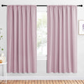 NICETOWN 2 Panels Blackout Curtains, Rod Pocket Window Curtains Room Darkning by NICETOWN