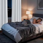 RYB HOME Bedroom Blackout Curtains 80 inches Long, 100% Blackout Thermal - Image 5