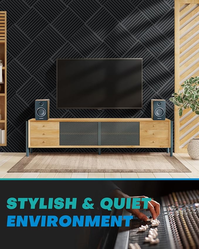 96 Pack Sound Proof Foam Panels - Image 3