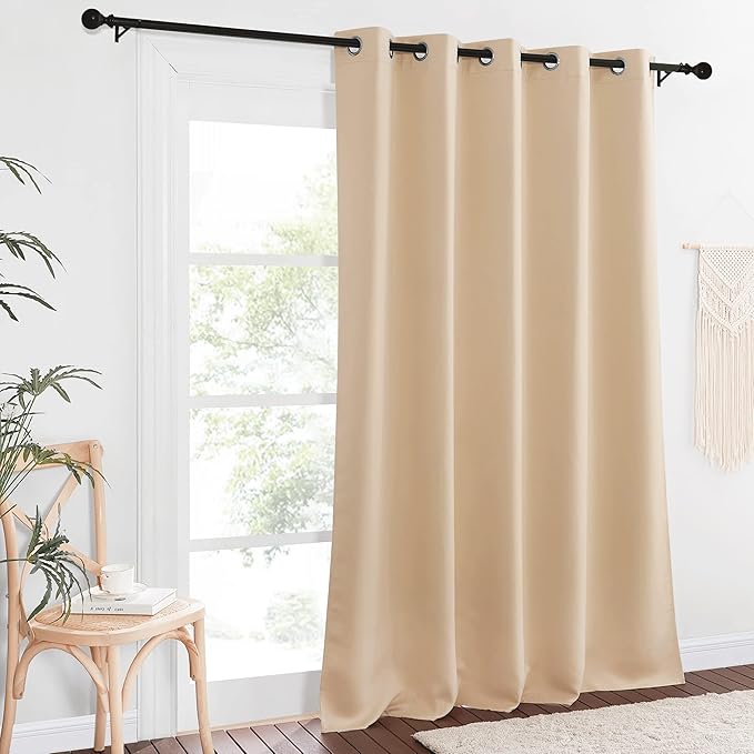 NICETOWN Blackout Living Room Curtain 118 inch Length, Grommet Thermal Curtain - Image 2