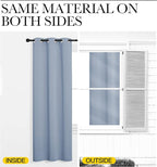 NICETOWN Vintage Blue Blackout Curtains 48 inches Length - Image 5