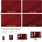CUCRAF Red Blackout Curtains Customize, Rod Pocket Room Darkening Curtain - Image 4